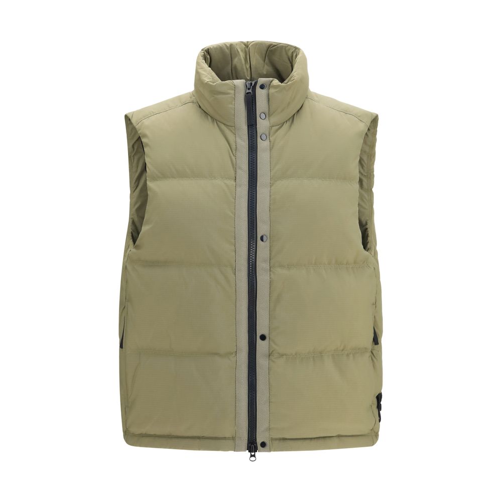 Stone Island Bicolor Polyamide Sleeveless Jacket