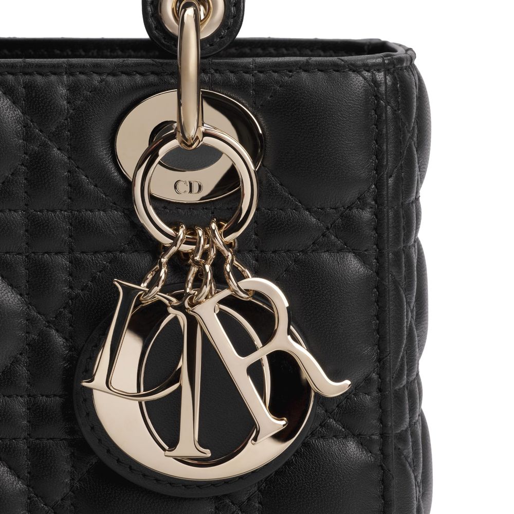 Dior Black Lamb Leather Handbag