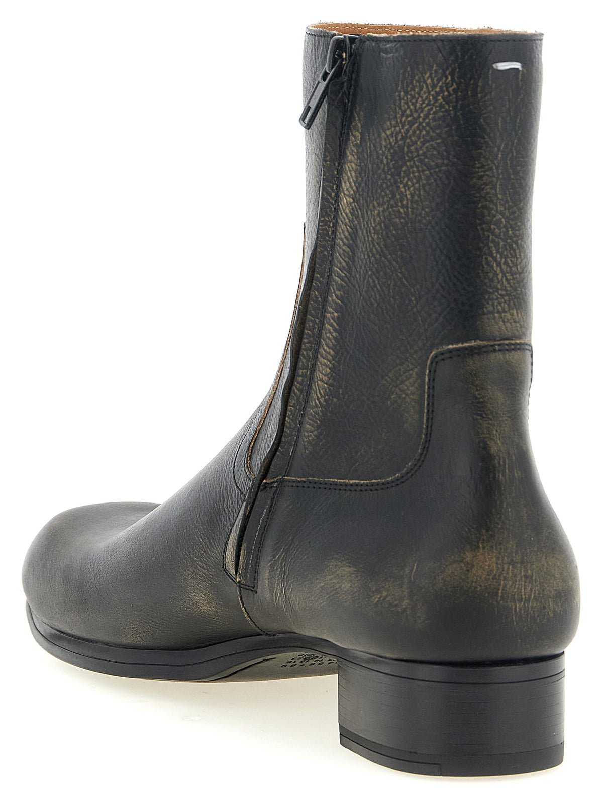Maison Margiela Black Calfskin Ankle Boots
