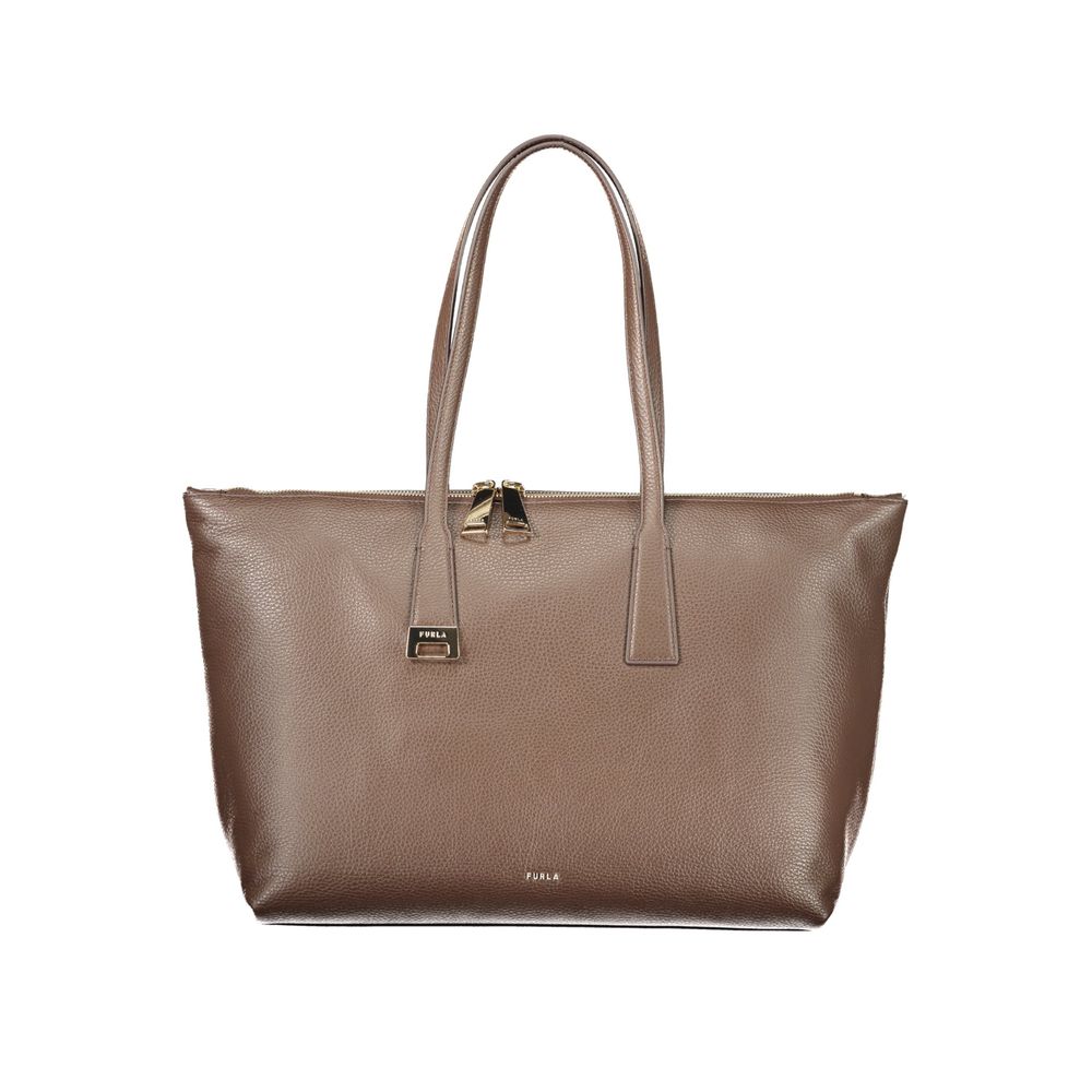 Furla Brown Leather Handbag