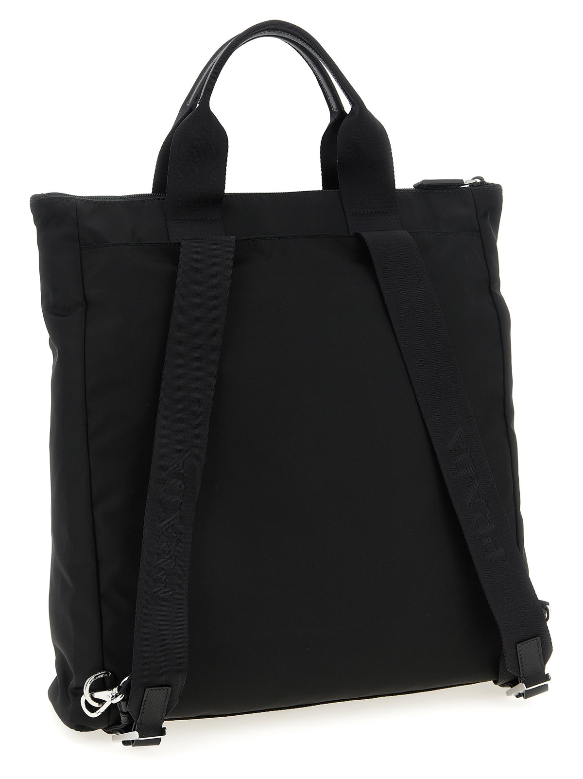 Prada Black Recycled Polyamide Tote Bag