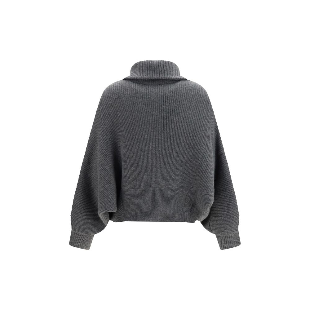 Brunello Cucinelli Gray Cashmere Cardigan