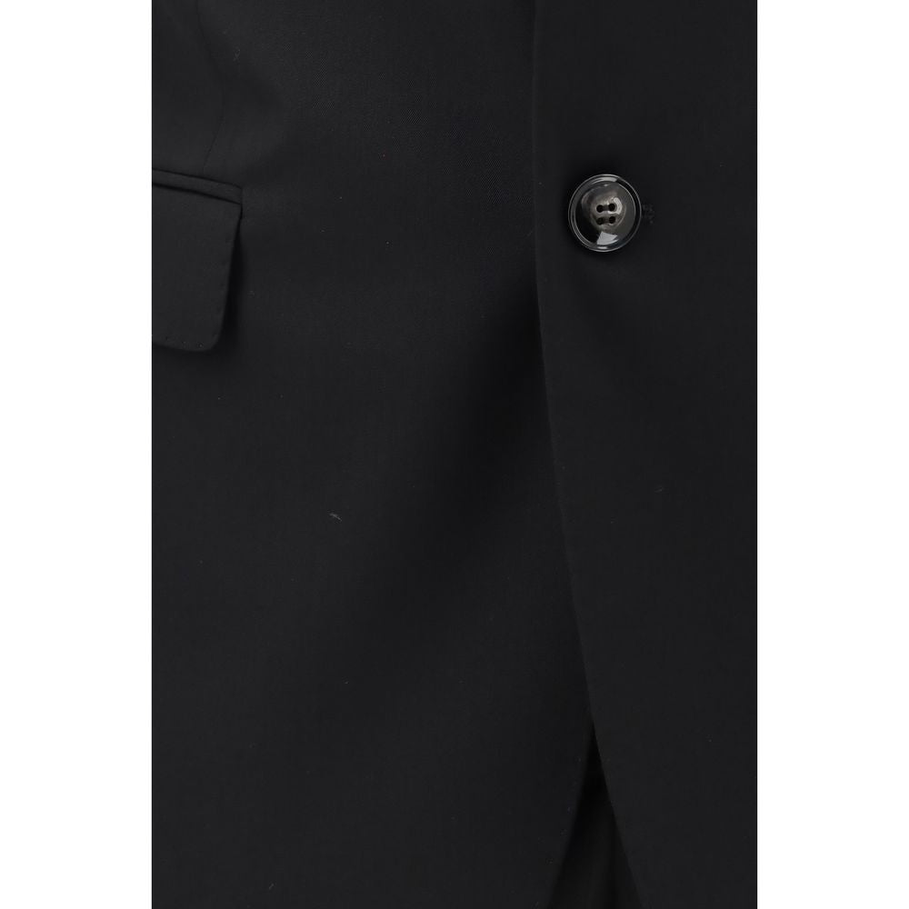 Giorgio Armani Black Wool Oves Aries Two-Piece Suit