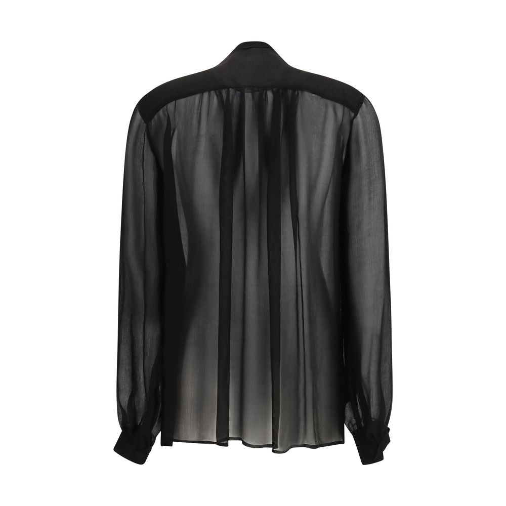 Lardini Black Viscose Blouse