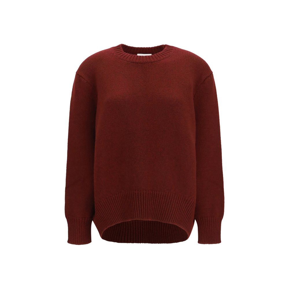 The Row Bordeaux Cashmere Sweater