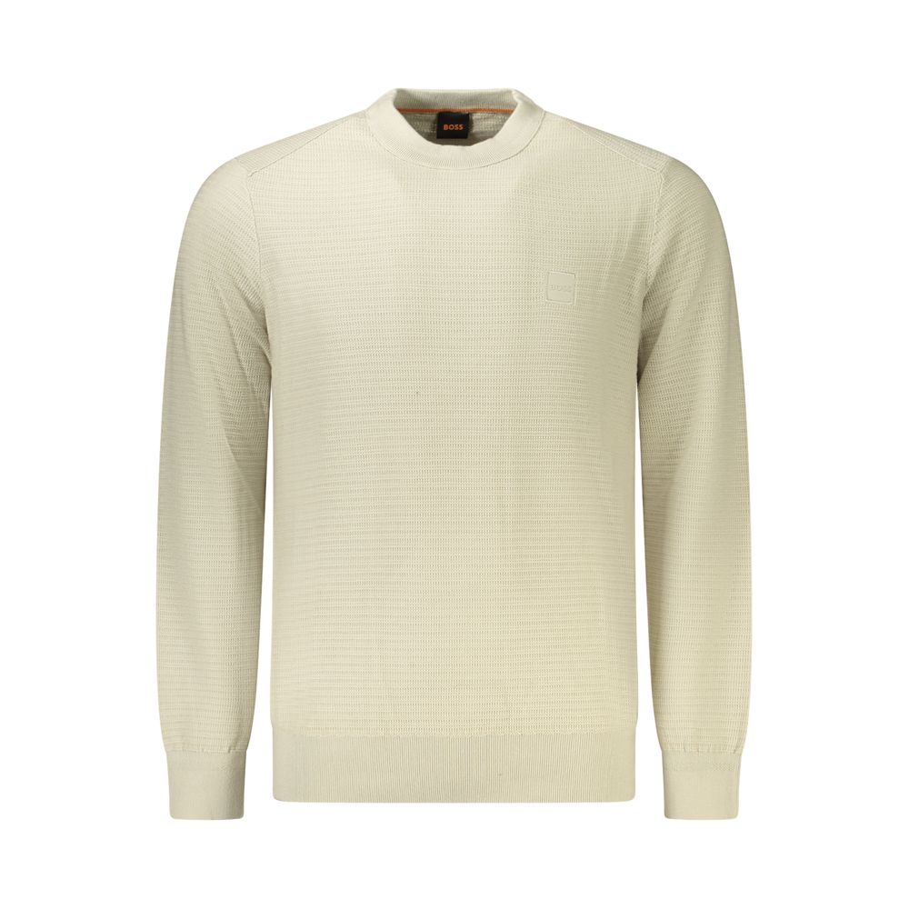 Hugo Boss Beige Cotton Men's Sweater