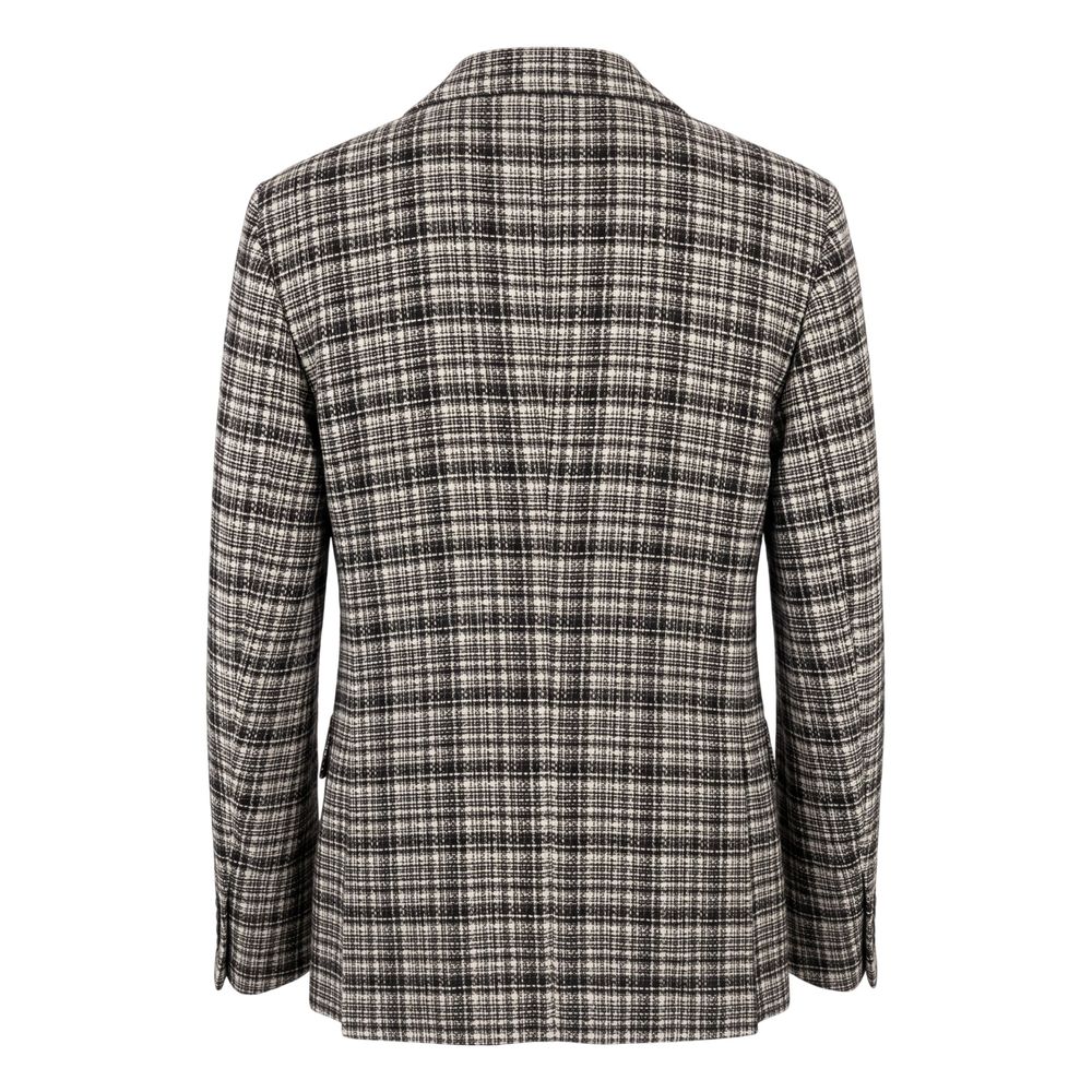 Roberto Pepe Luxury Brown Cotton Men Jacket