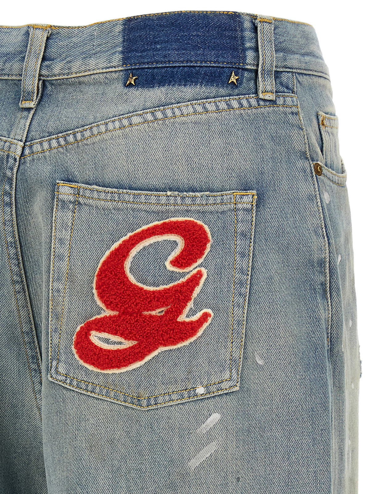 Golden Goose Blue Cotton Boyfriend Jeans