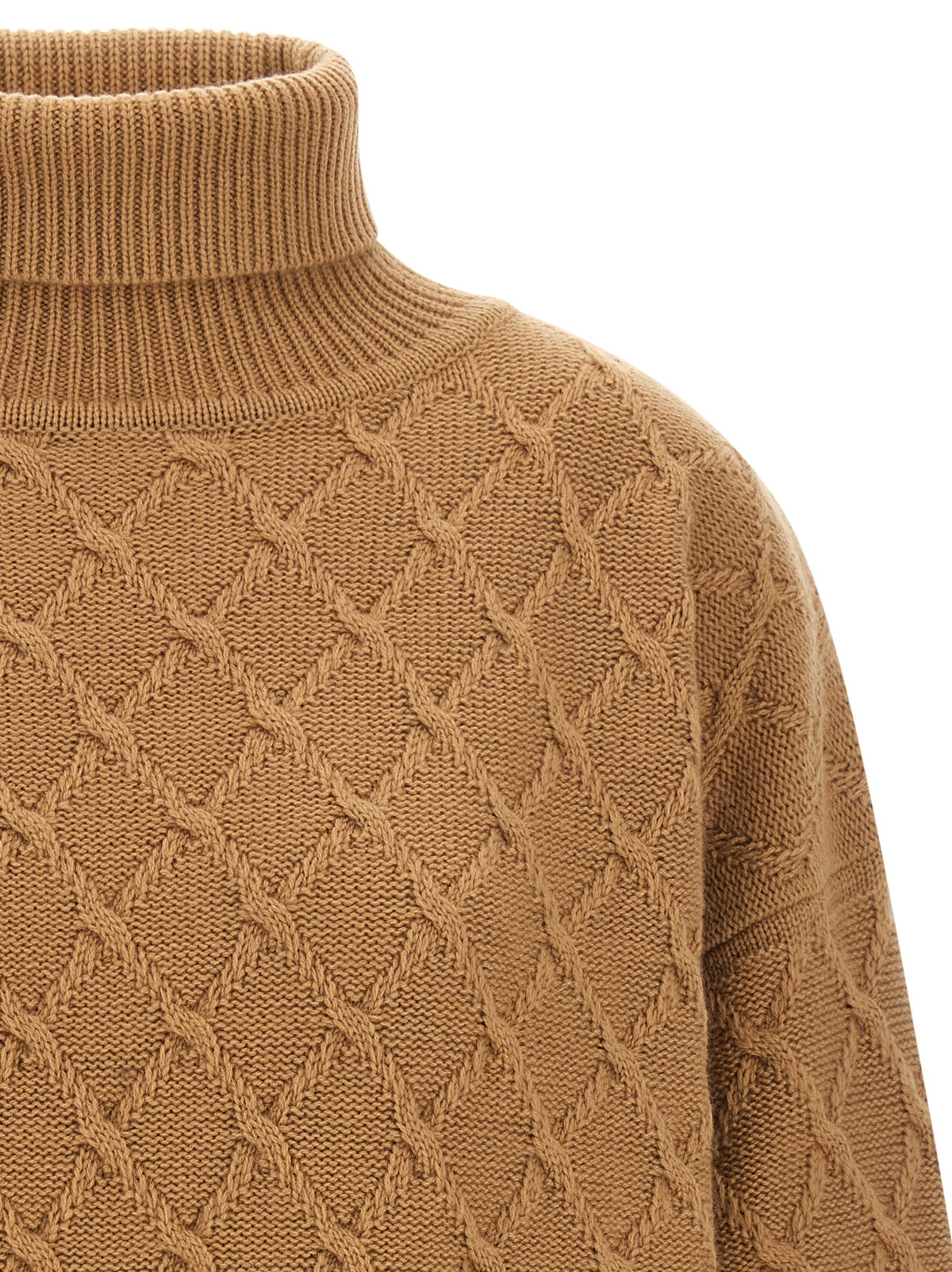 Max Mara Beige Wool Cardigan