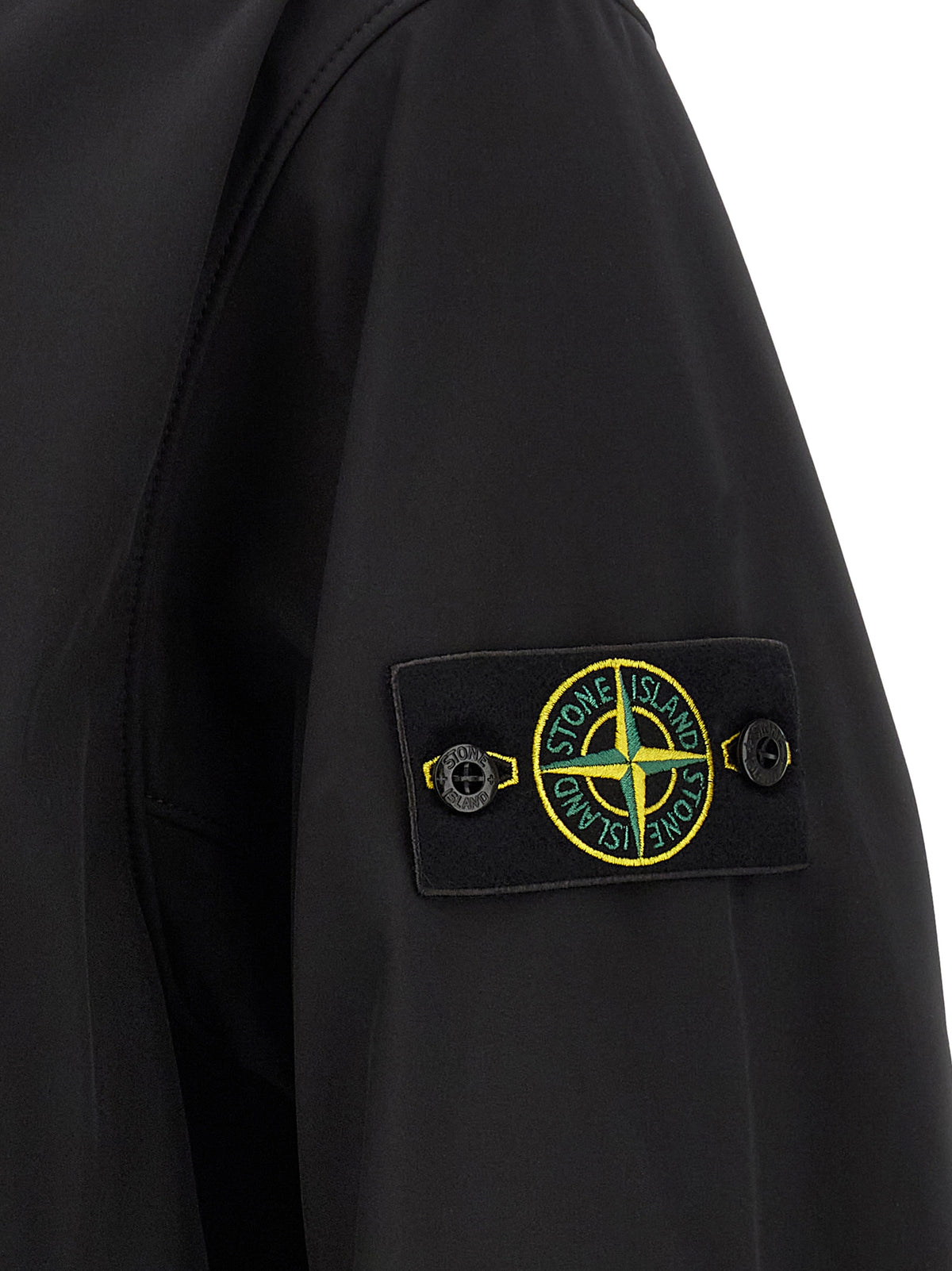 Stone Island Black Polyester Shell Jacket