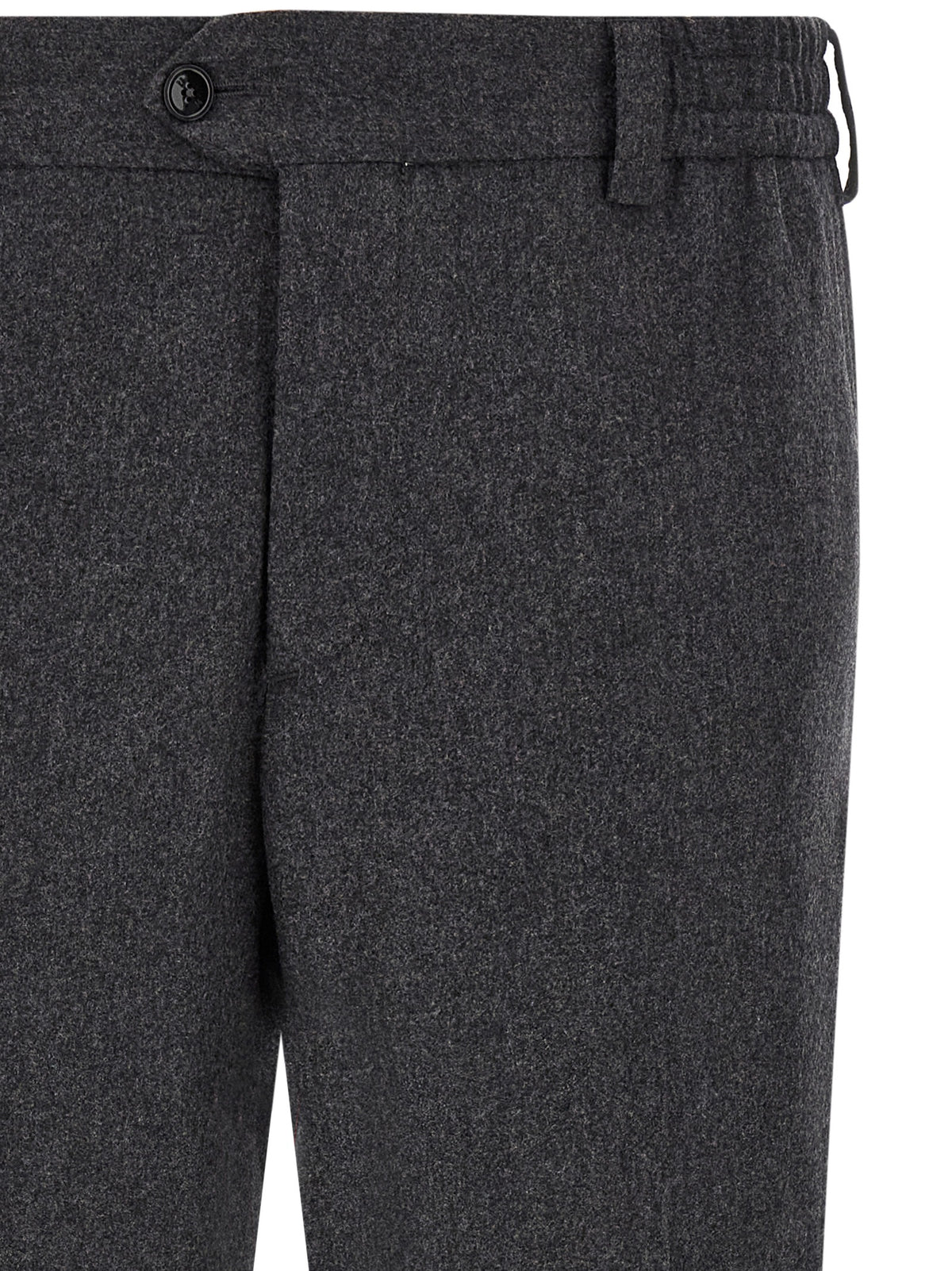 PT Torino Gray Virgin Wool Dress Pants