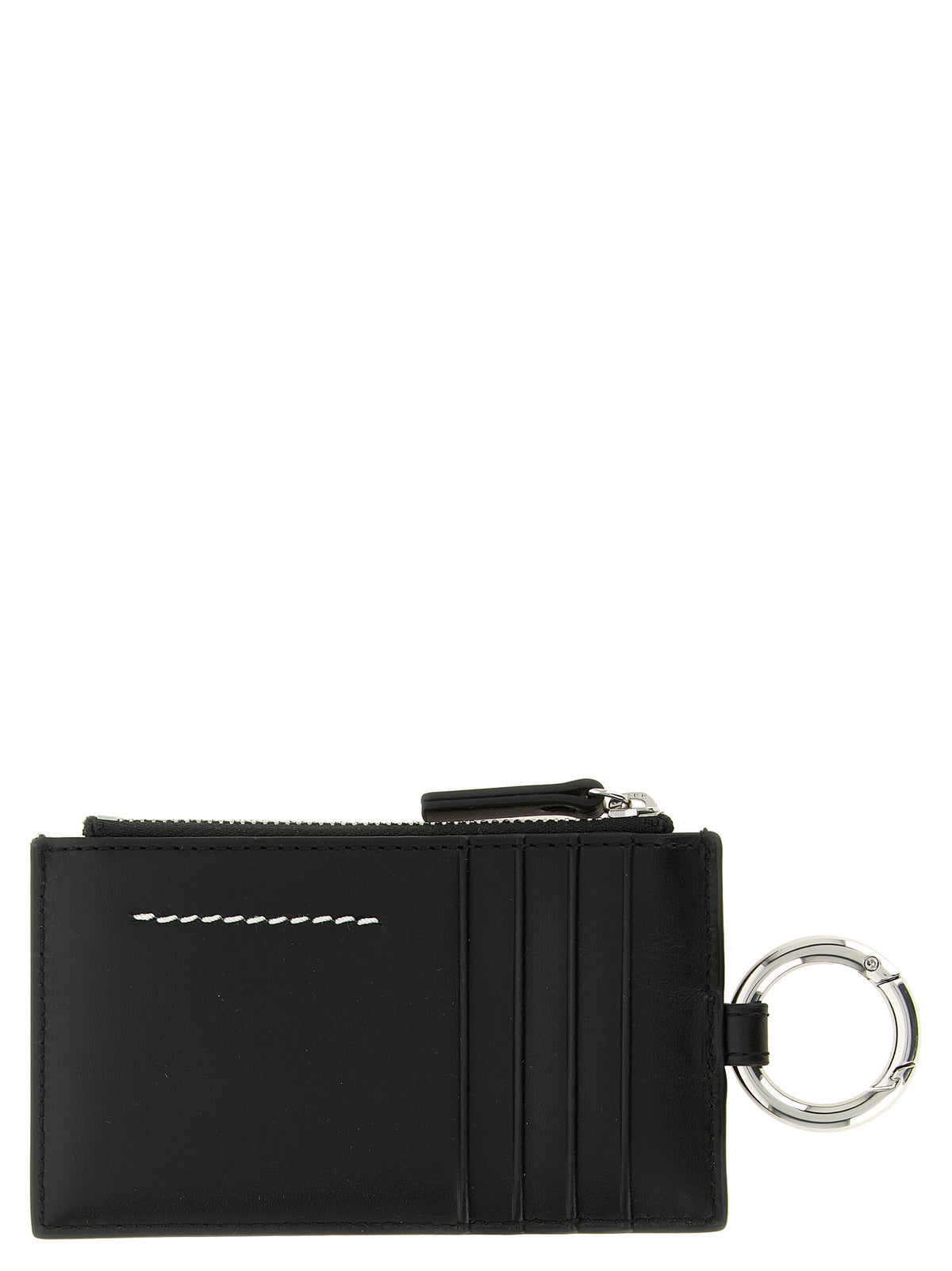 MM6 Maison Margiela Black Calfskin Cardholder