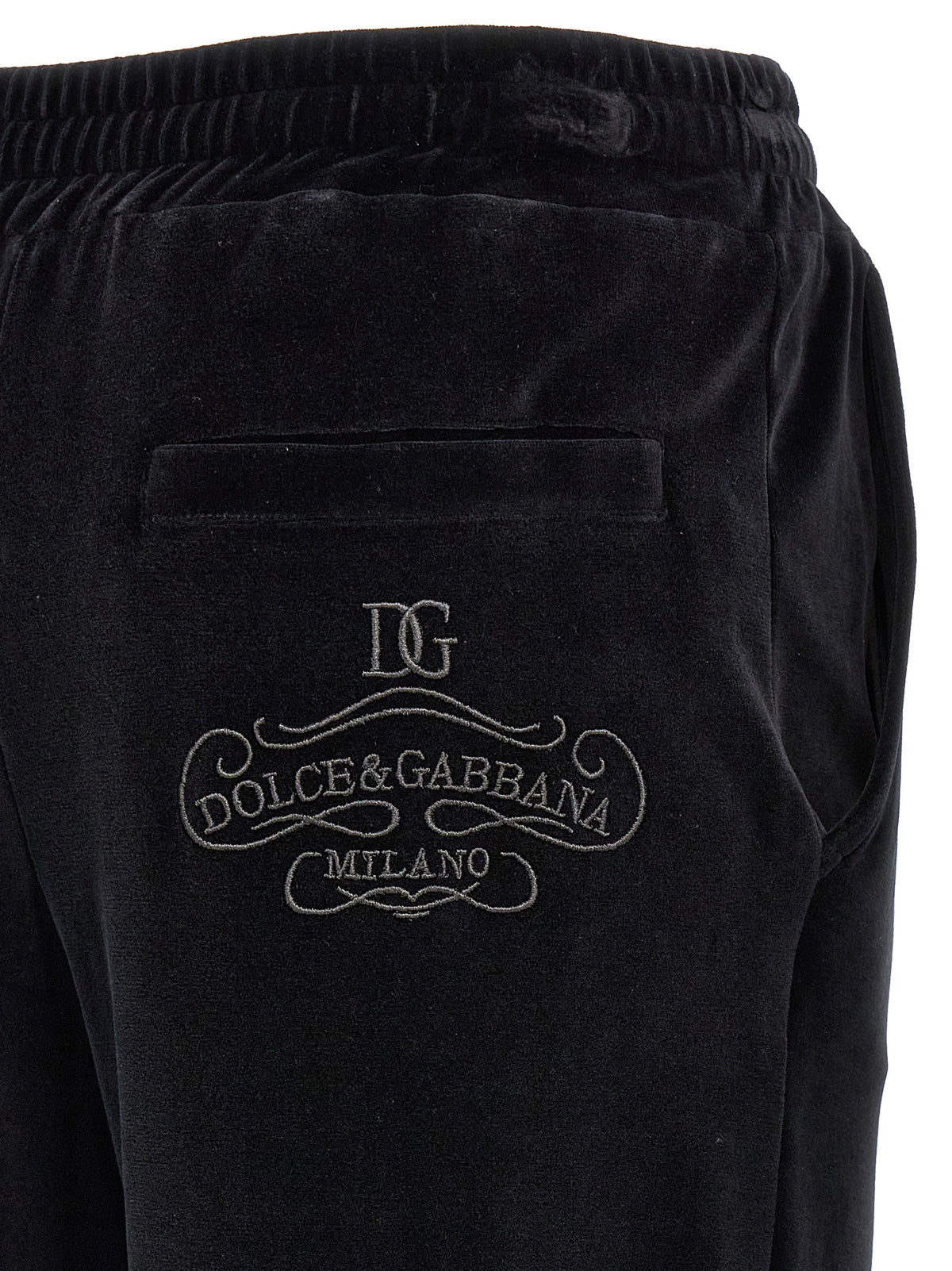 Dolce & Gabbana Black Cotton Joggers (Workout Pants)