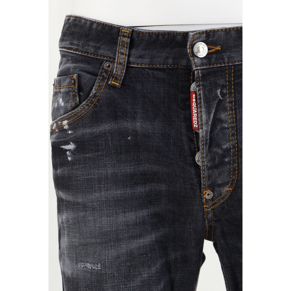 Dsquared² Black Cotton Jeans Denim