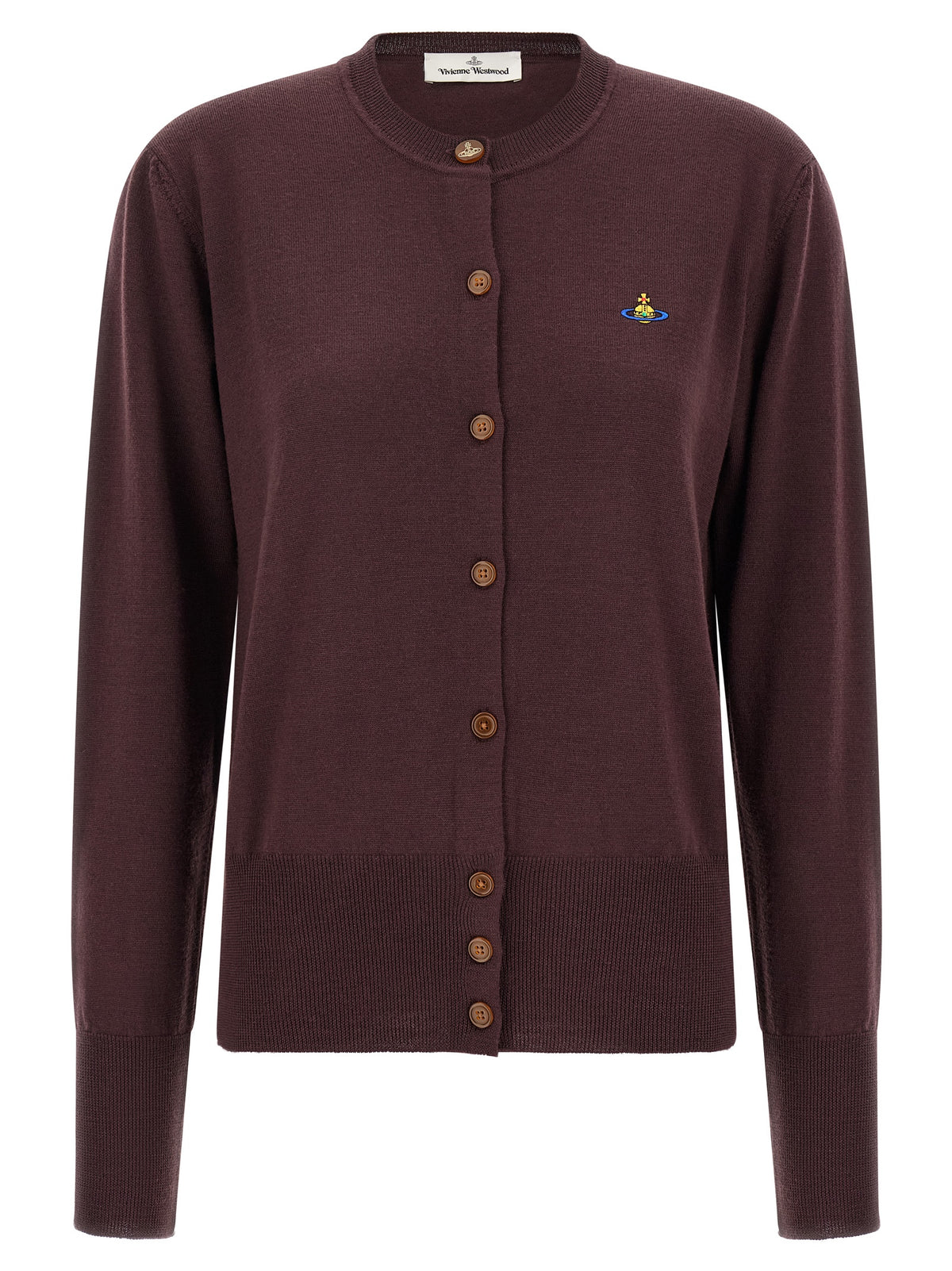 Vivienne Westwood Bordeaux Wool Cardigan