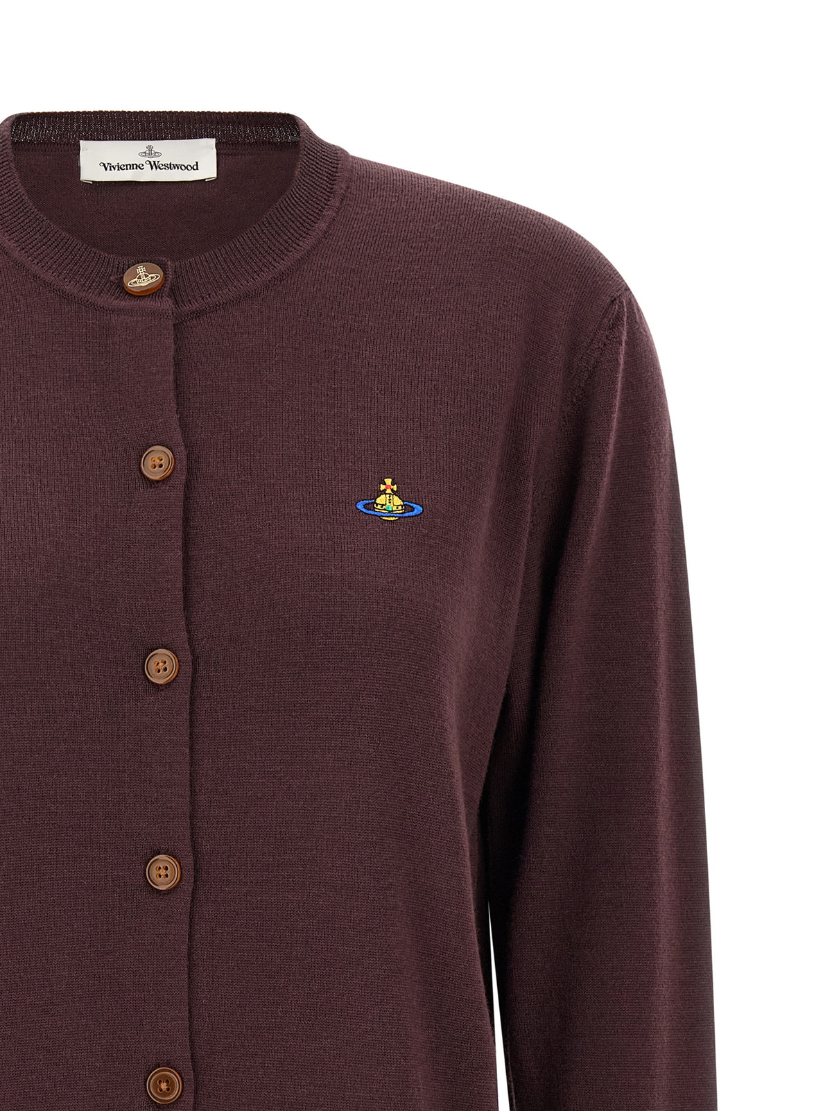 Vivienne Westwood Bordeaux Wool Cardigan