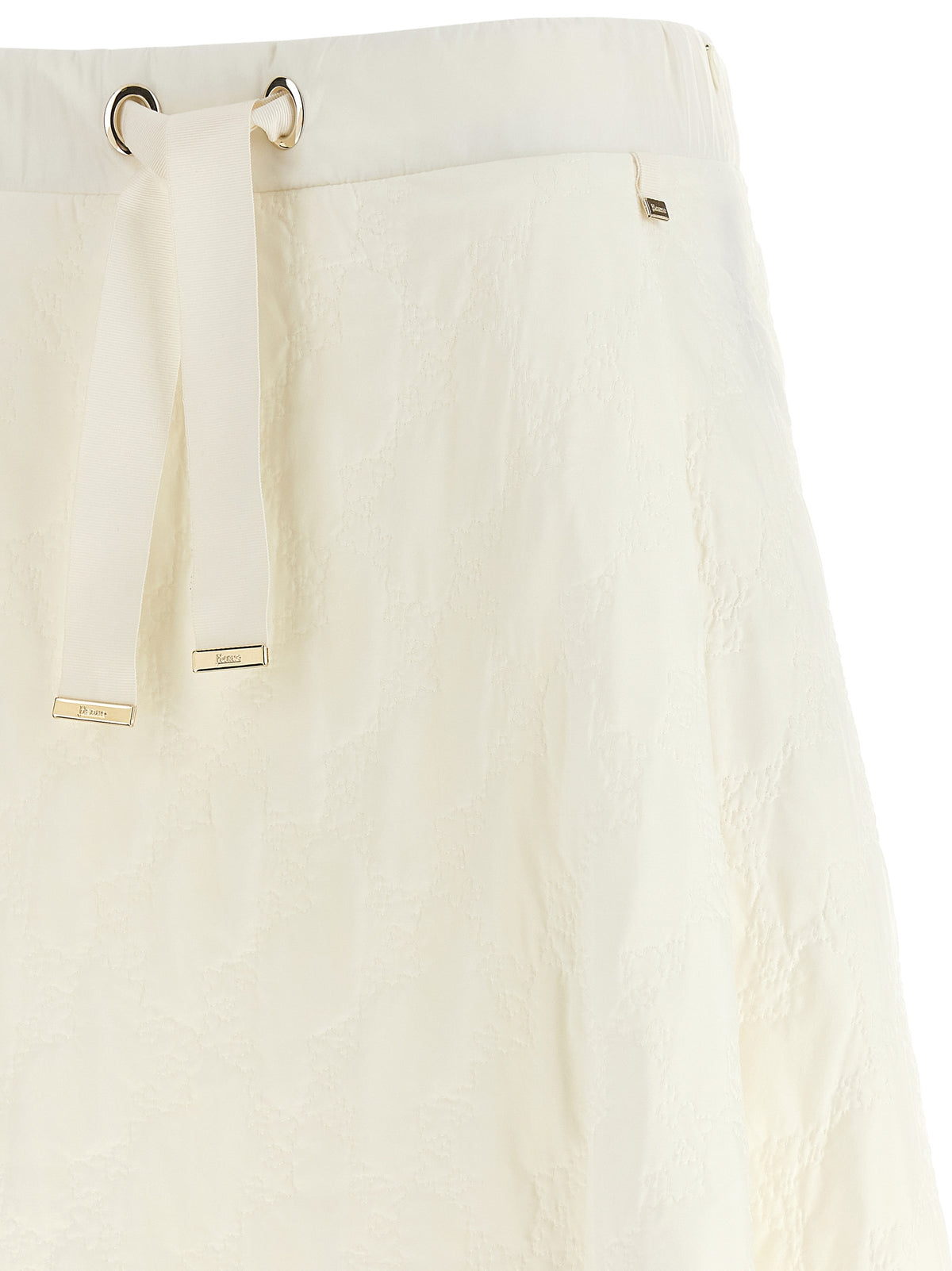 Herno White Polyamide Mini Skirt