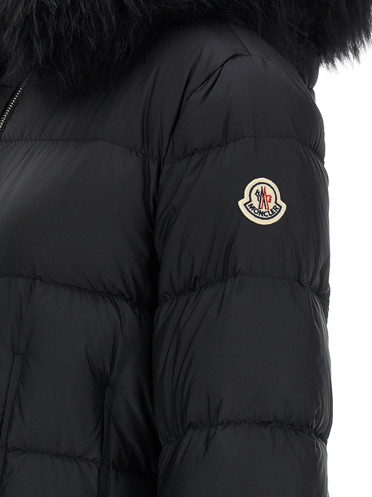 Moncler Black Polyamide Coat