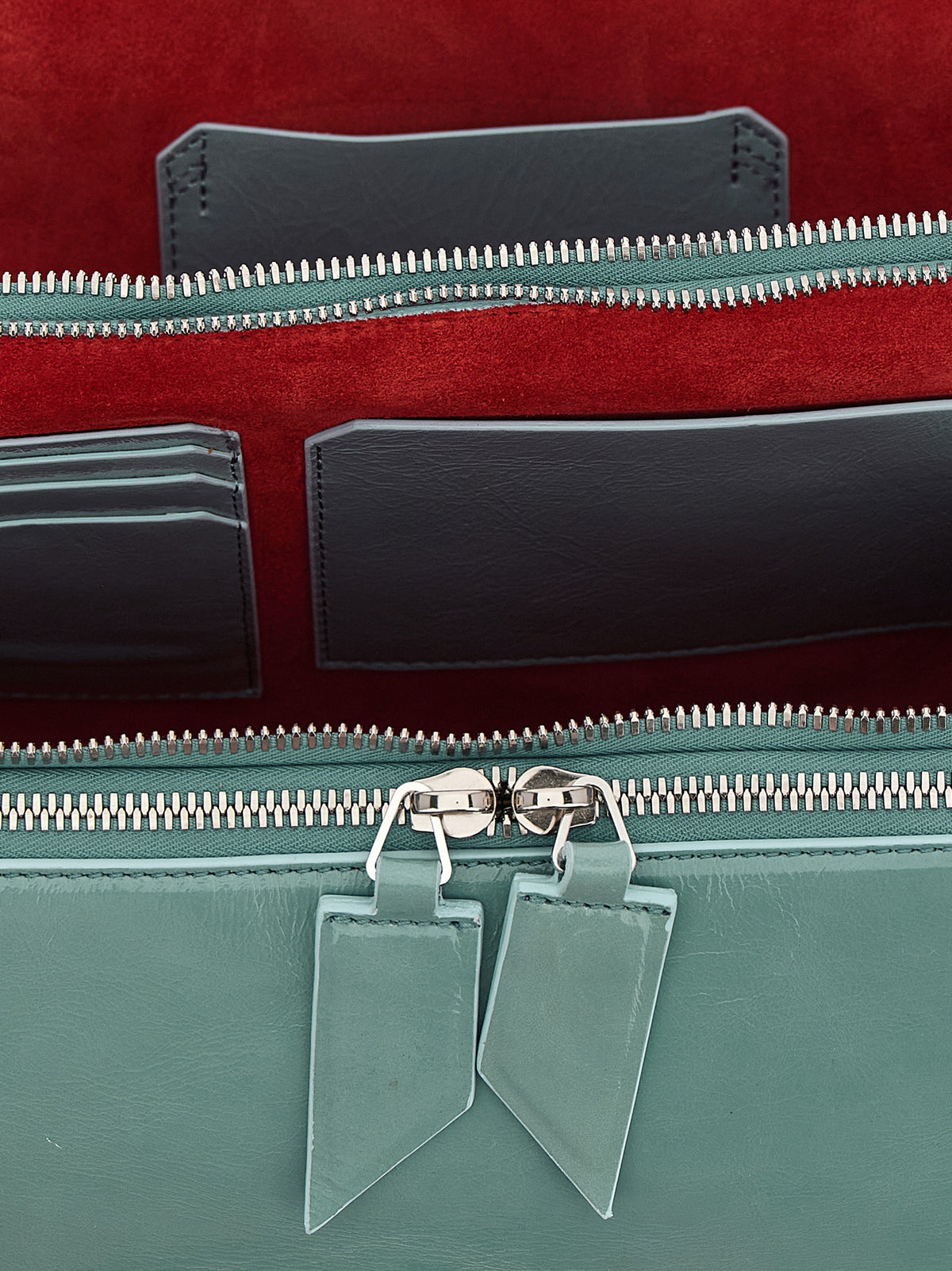 The Attico Blue Calfskin Shoulder Bag