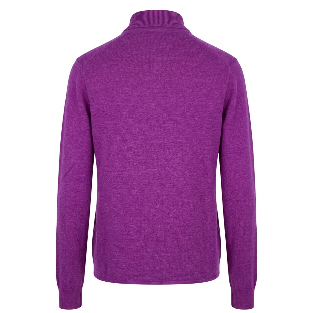 Malo Purple Silk Men Sweater