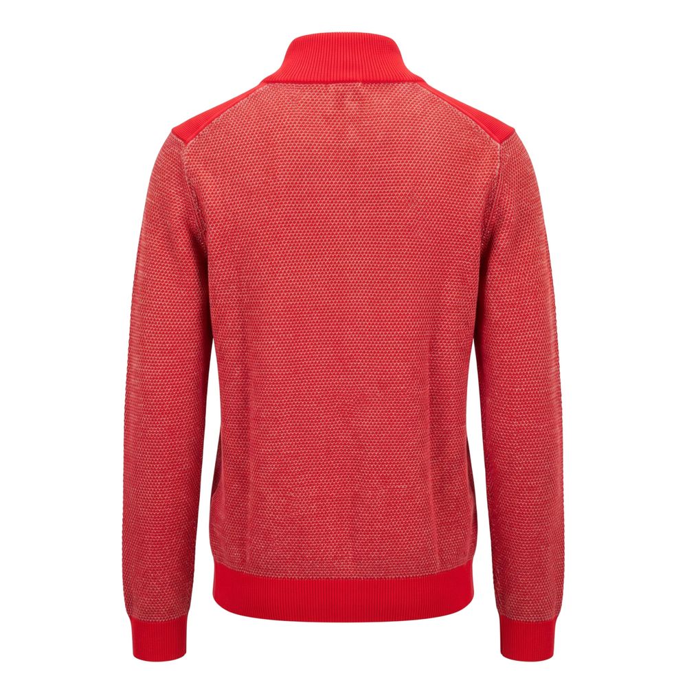 Malo Red Cotton Men Sweater