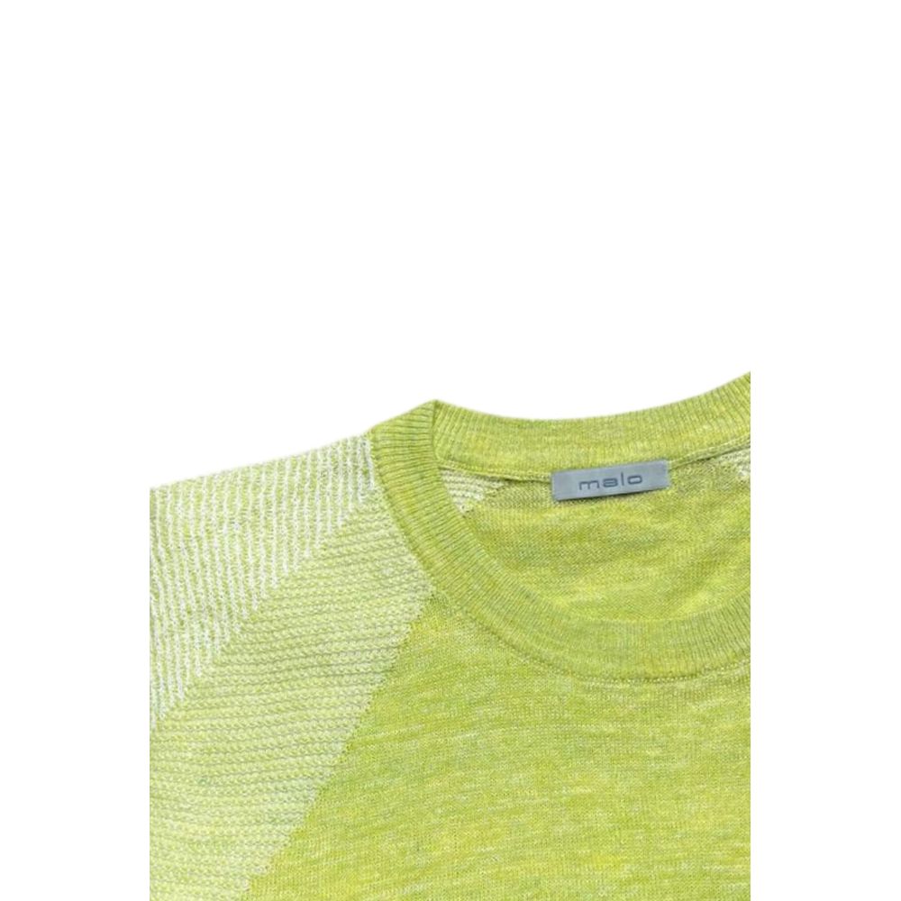 Malo Green Linen Men Sweater