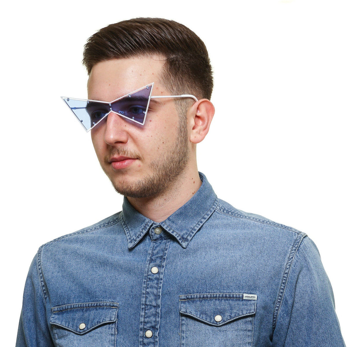 Kenzo White Plastic Sunglasses