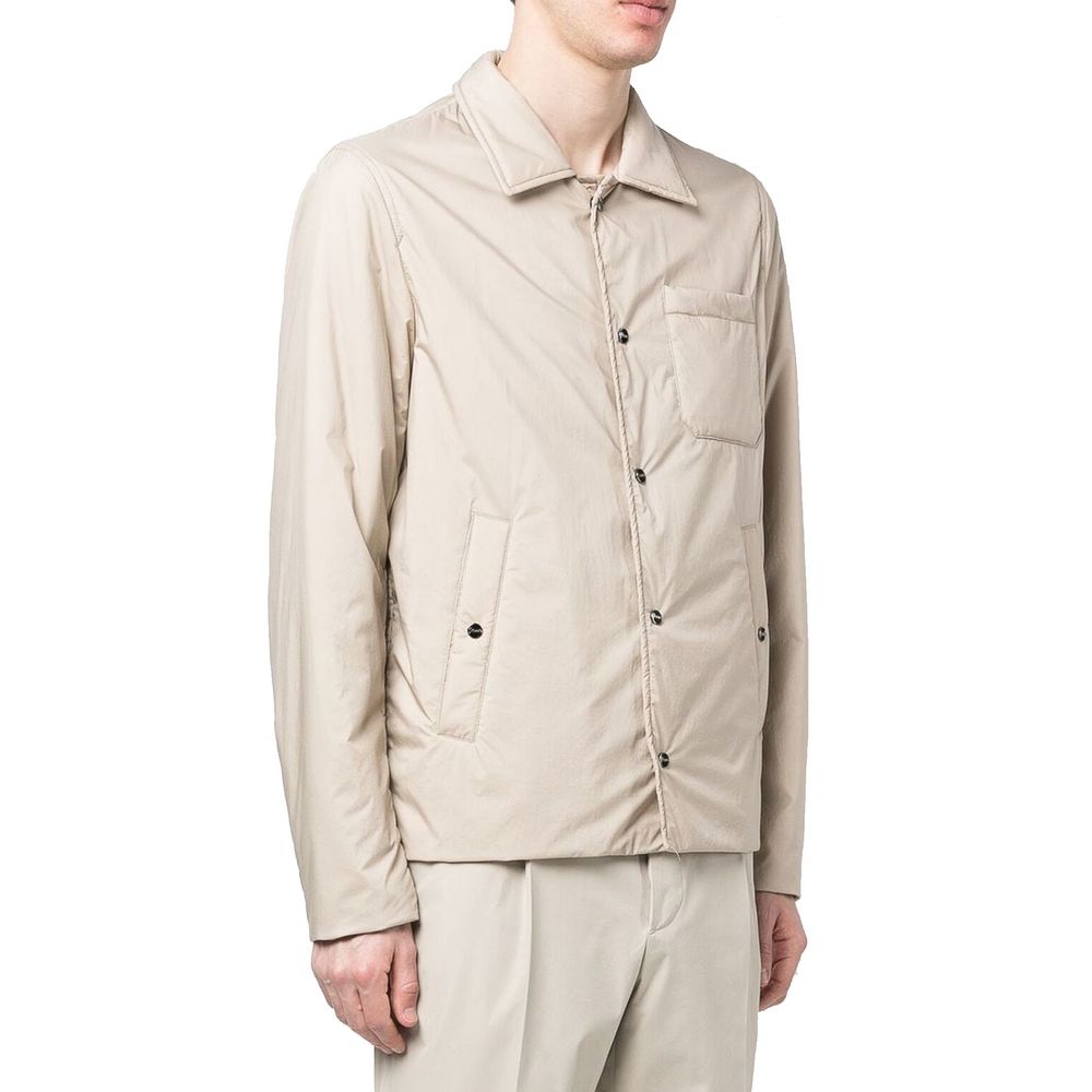Herno Beige Polyamide Full-Length Jacket