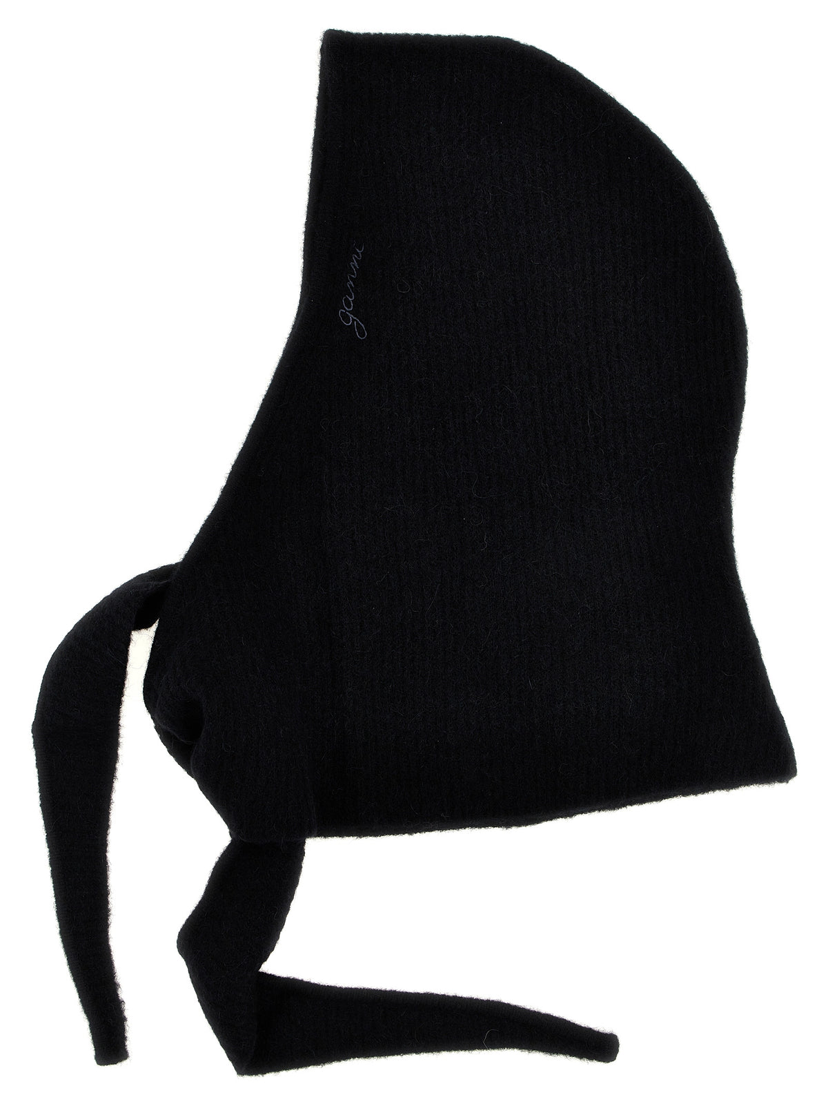 Ganni Black Wool Hat