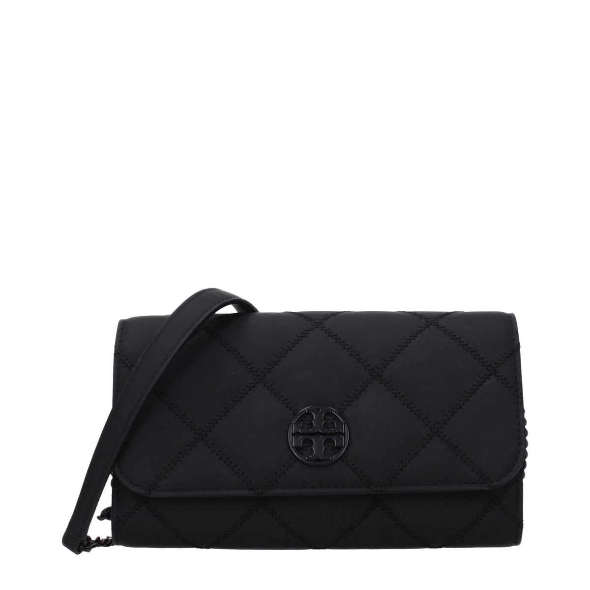 Tory Burch Black Leather Clutch Bag