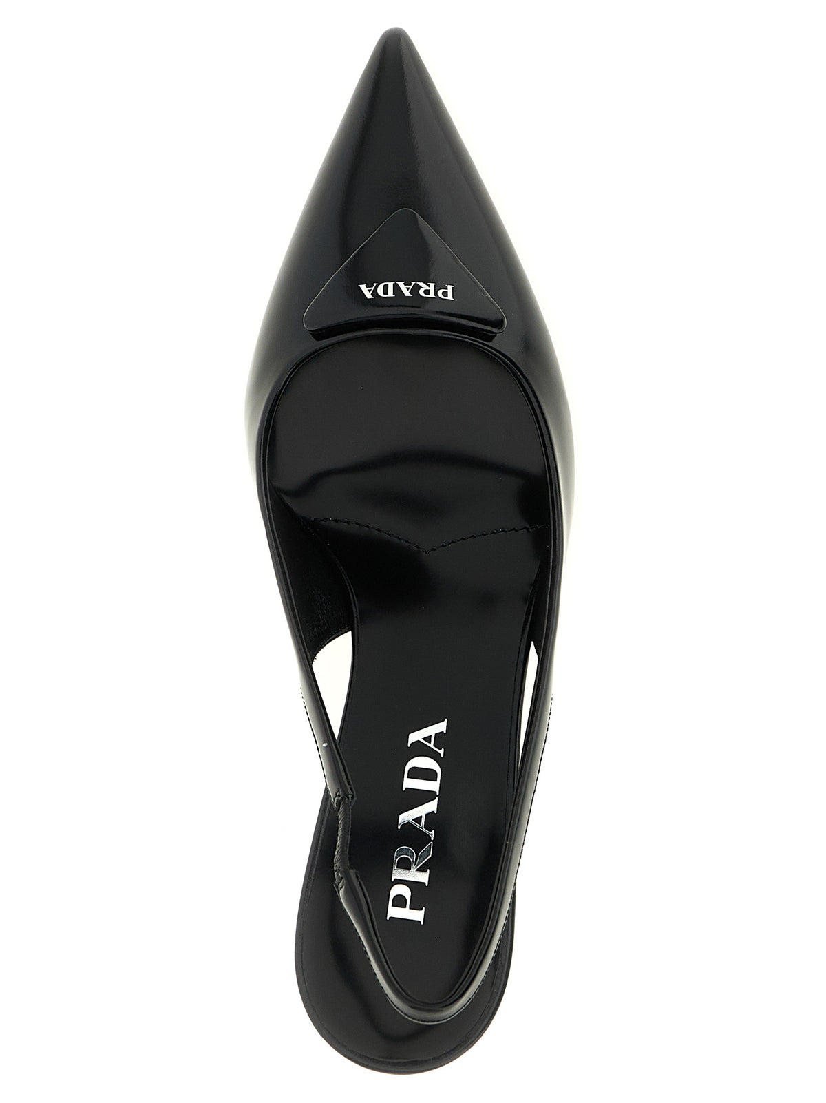 Prada Black Calfskin High Heel Pumps