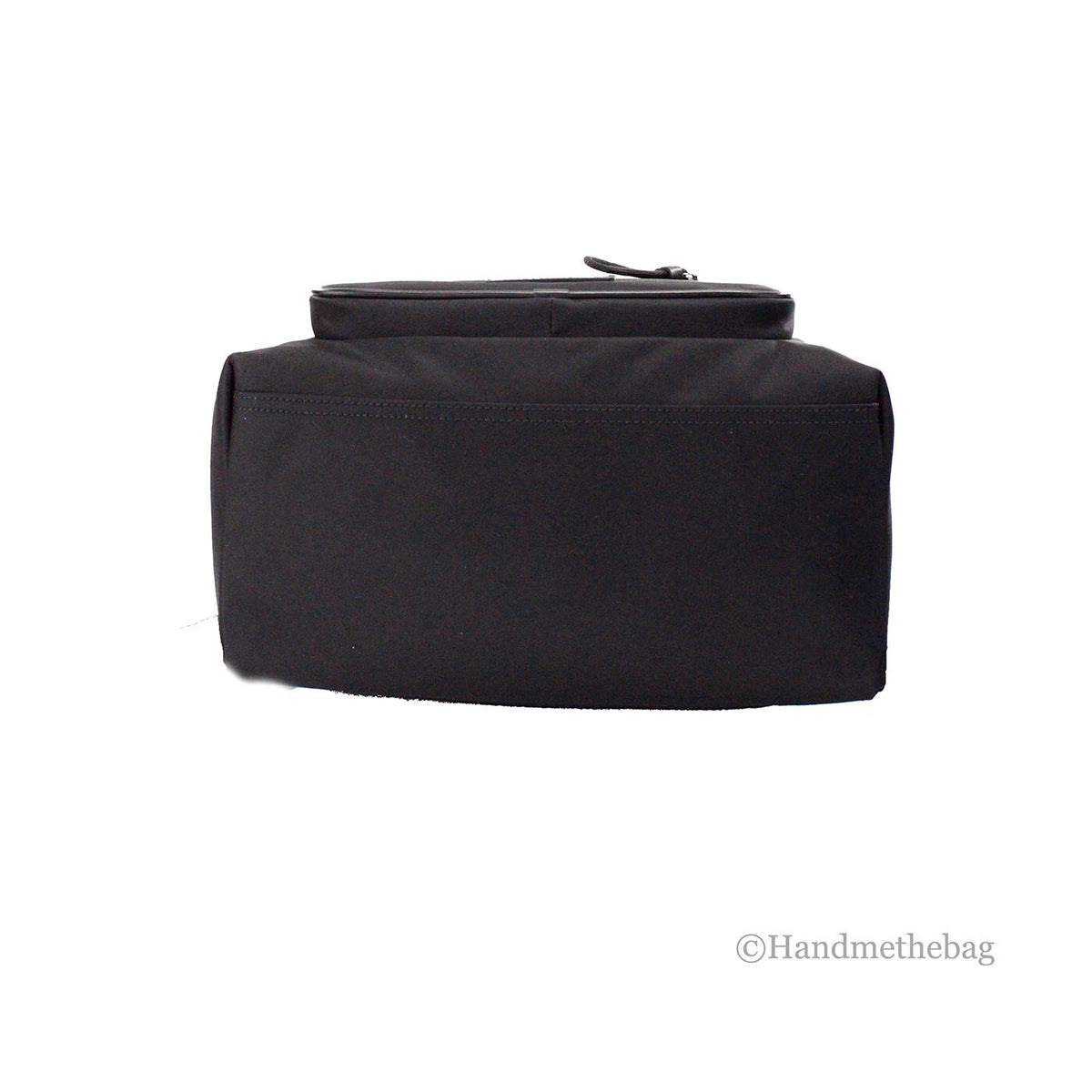 Burberry Abbeydale Branded Stamp Black Nylon Backpack Shoulder Bookbag
