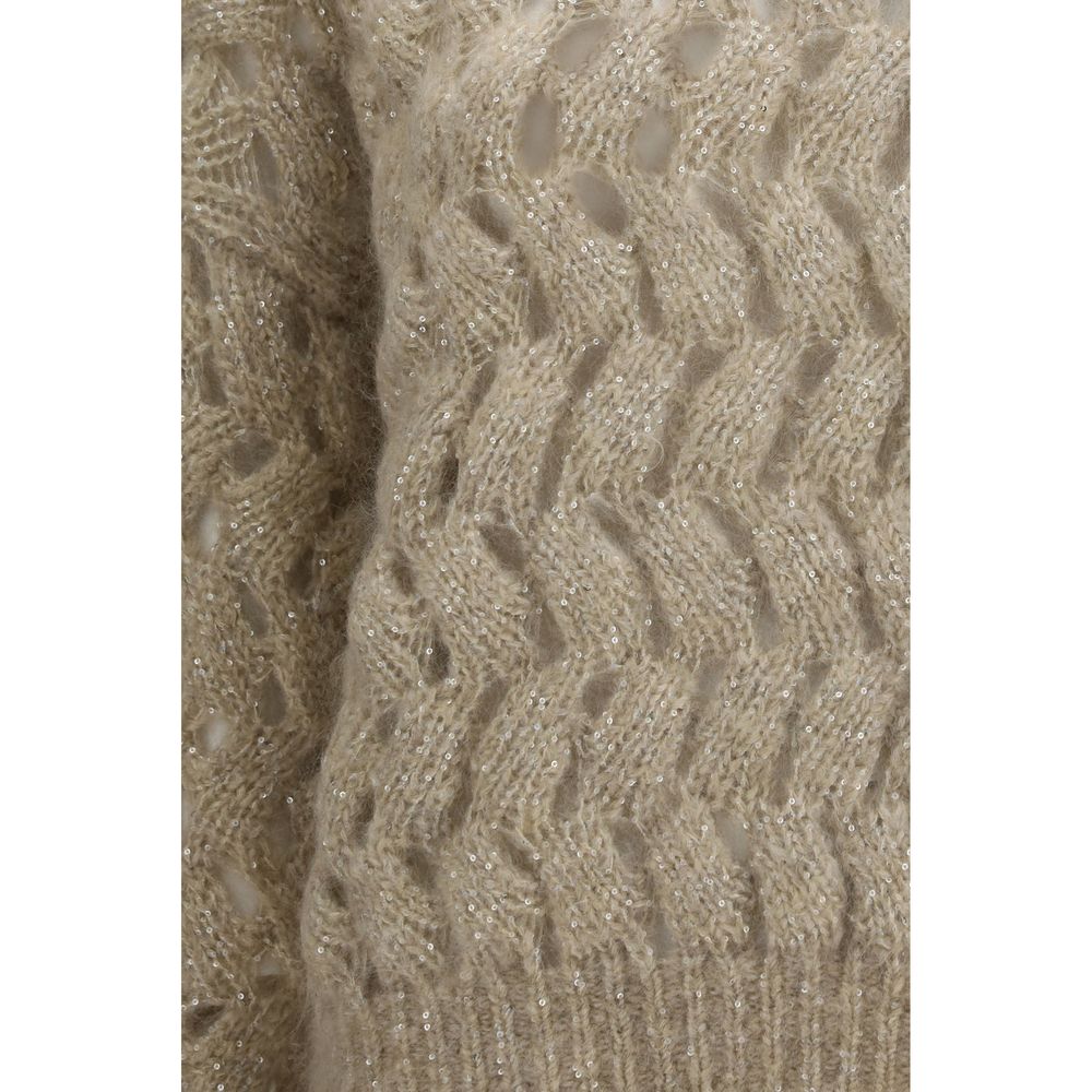 Brunello Cucinelli Beige Mohair Sweatshirt