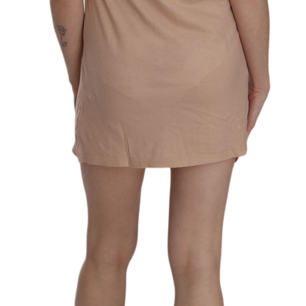 PINK MEMORIES Pink Lace Short Sleeve Shift Mini Dress