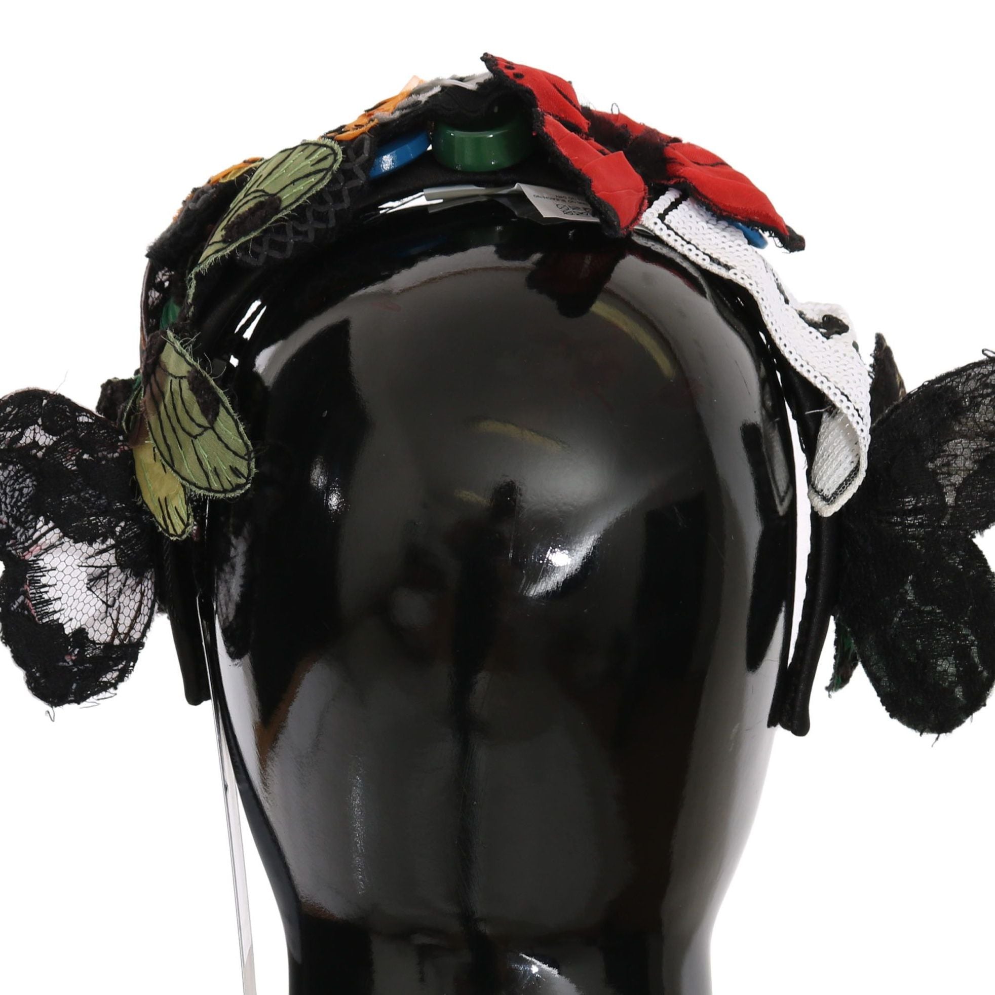 Dolce & Gabbana Tiara Floral Butterfly Sequin Diadem Headband