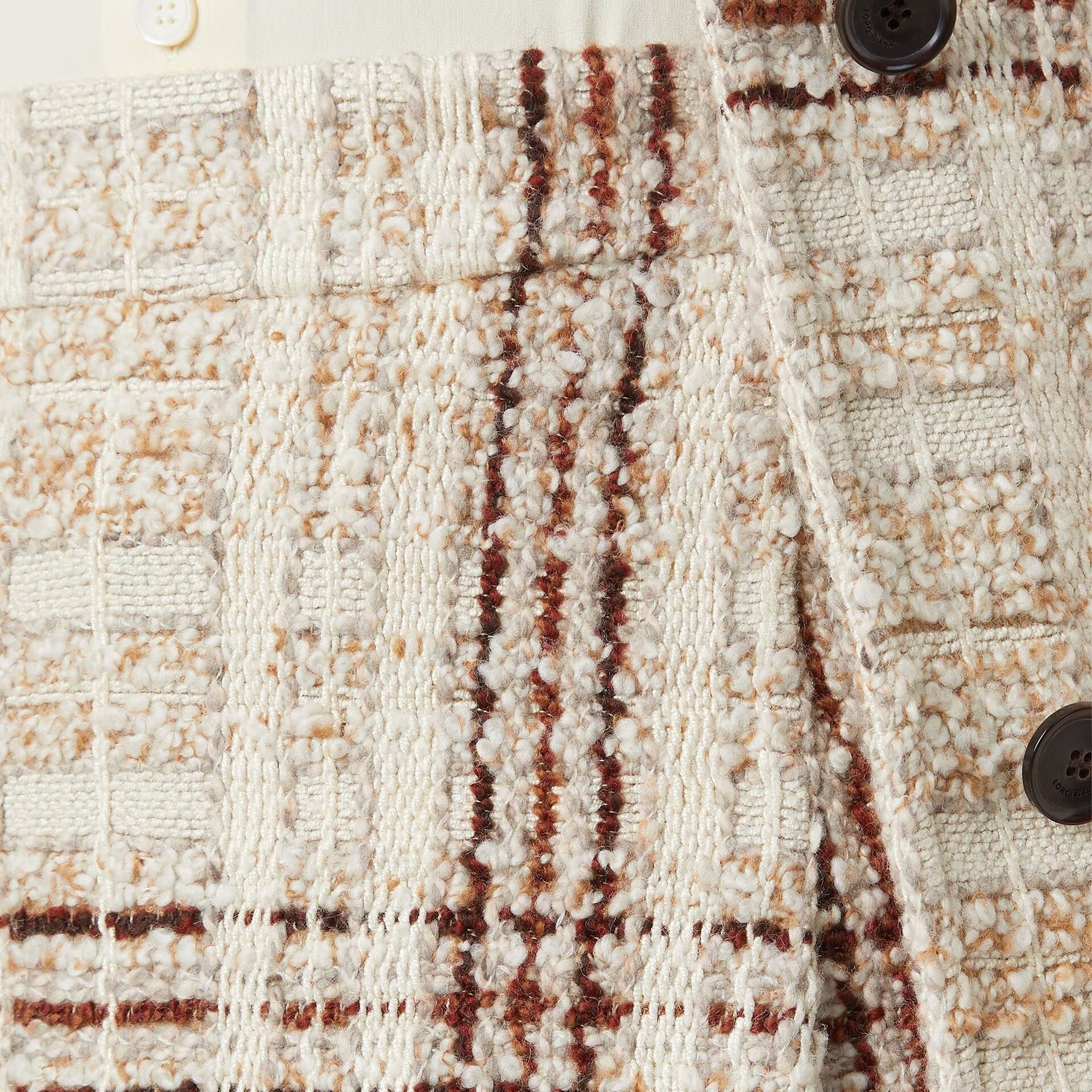 Loro Piana Stefanie Skirt in Virgin Wool, Cashmere, Silk