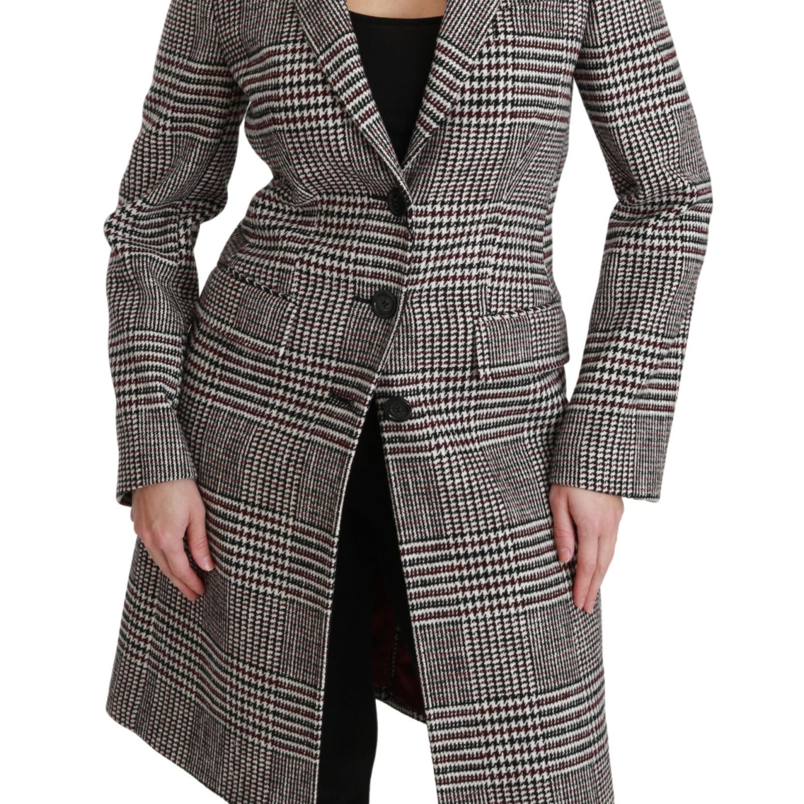 Dolce & Gabbana Multicolor Trench Knee Long Jacket Coat