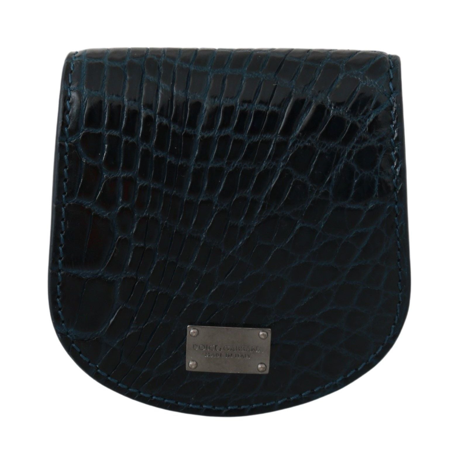 Dolce & Gabbana Blue Exotic Skins Condom Case Holder Pocket