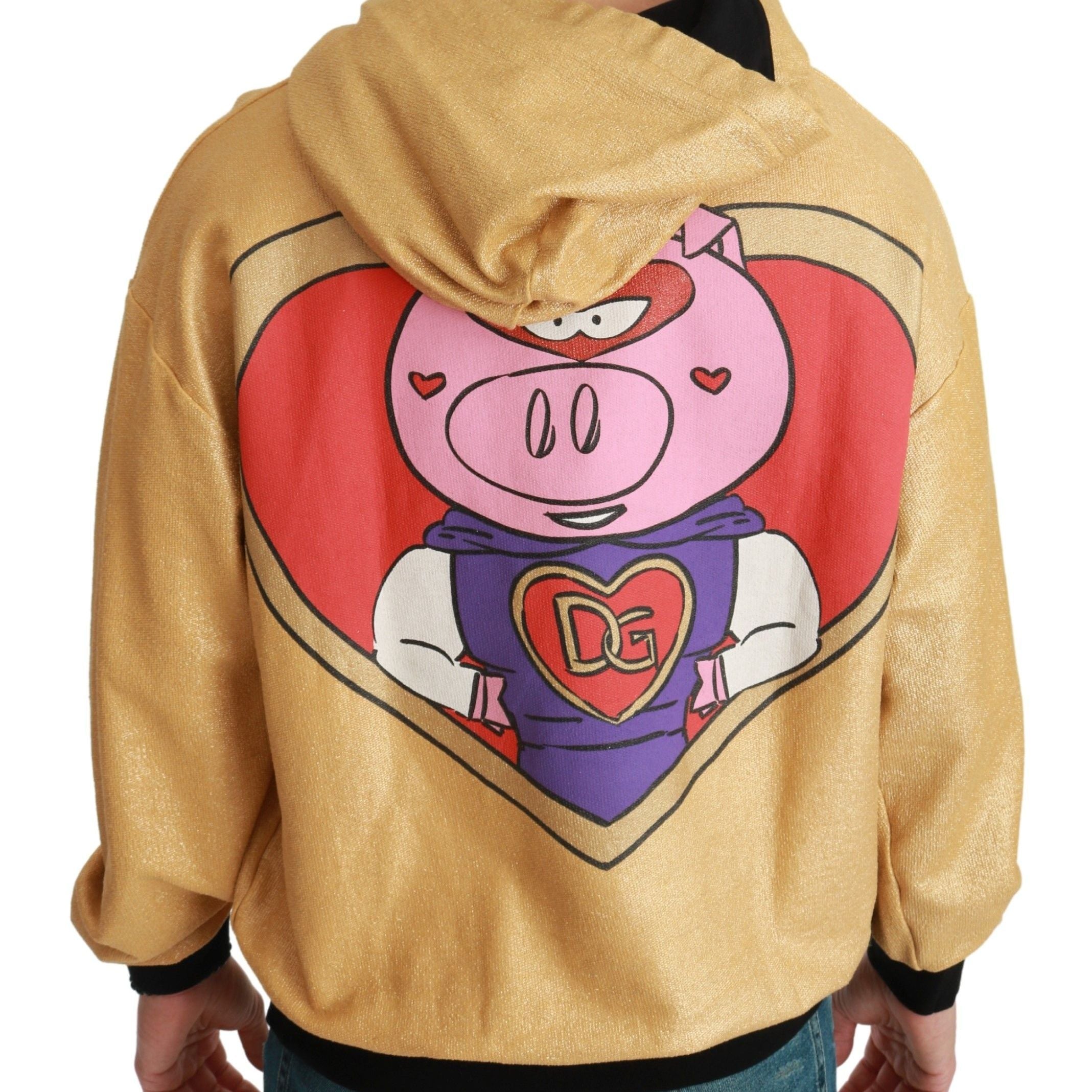 Dolce & Gabbana Gold Pig of the Year Hooded Sweater
