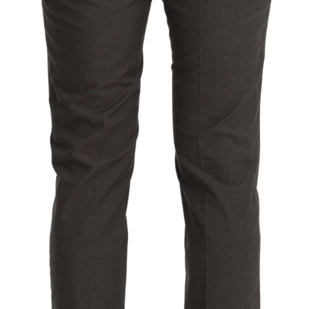 Dolce & Gabbana Brown Casual Mens Trouser 100% Cotton Pants