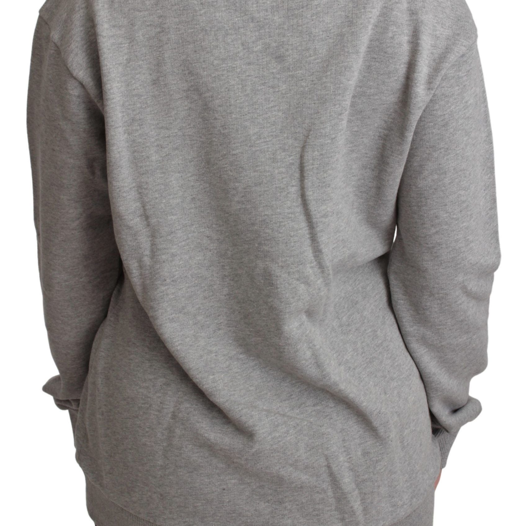 Dolce & Gabbana Gray #dgfamily Cotton Pullover Sweater