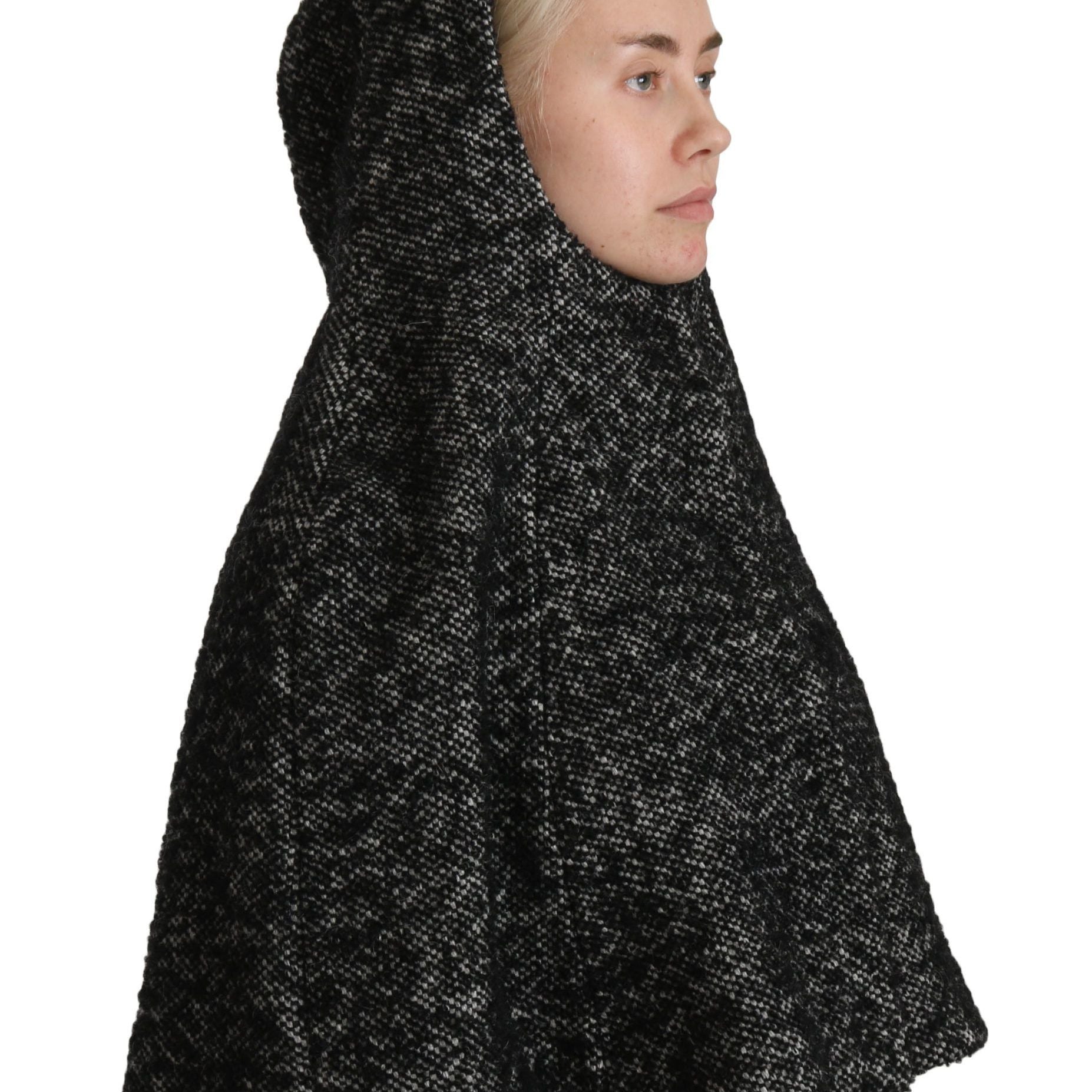 Dolce & Gabbana Gray Tweet Wool Kaftan Jacket Coat Top