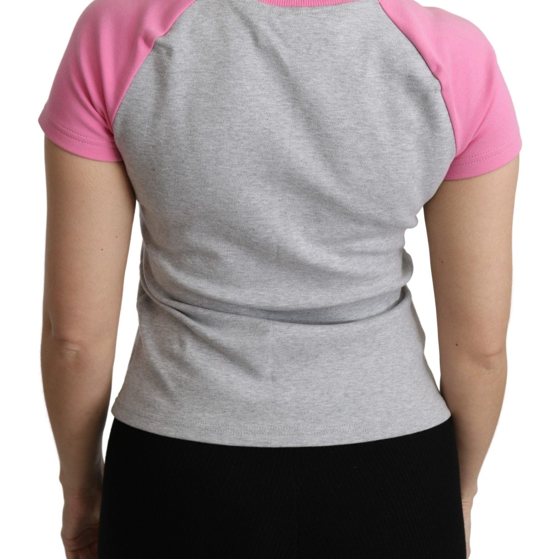 Moschino Gray and pink Cotton T-shirt My Little Pony Top