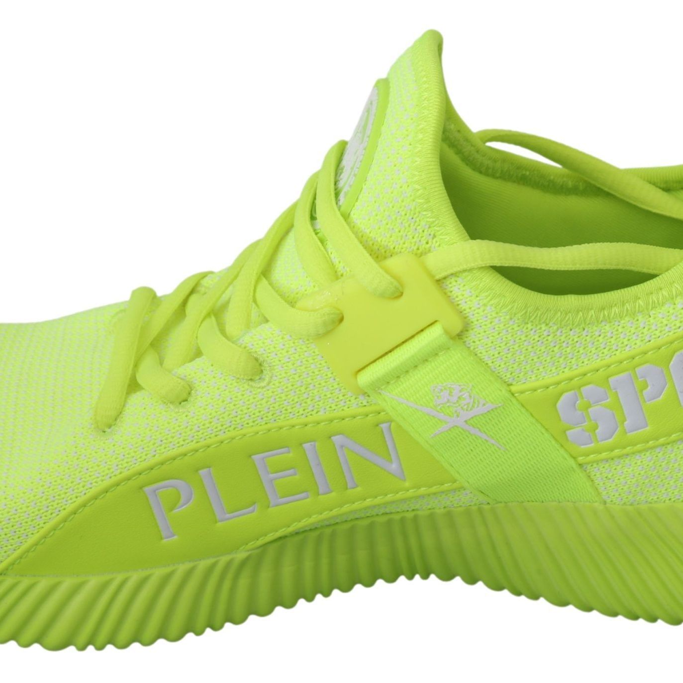 Philipp Plein Green CARTER Logo Hi-Top Sneakers Shoes