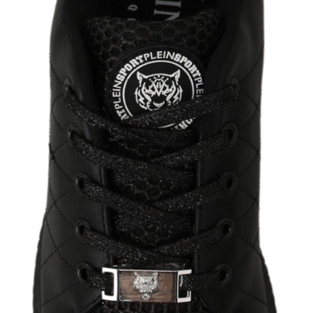 Philipp Plein Black Casual Running Sneakers Shoes