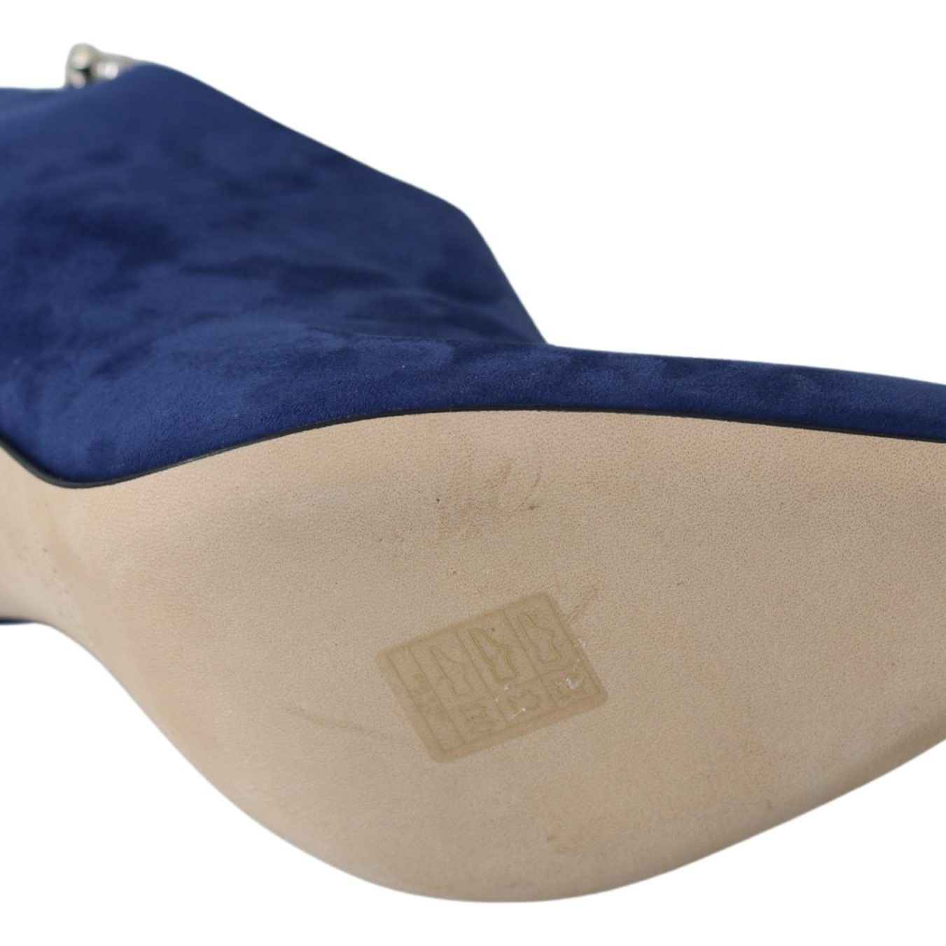 Jimmy Choo Pop Blue Leather Blaize 100 Boots Shoes