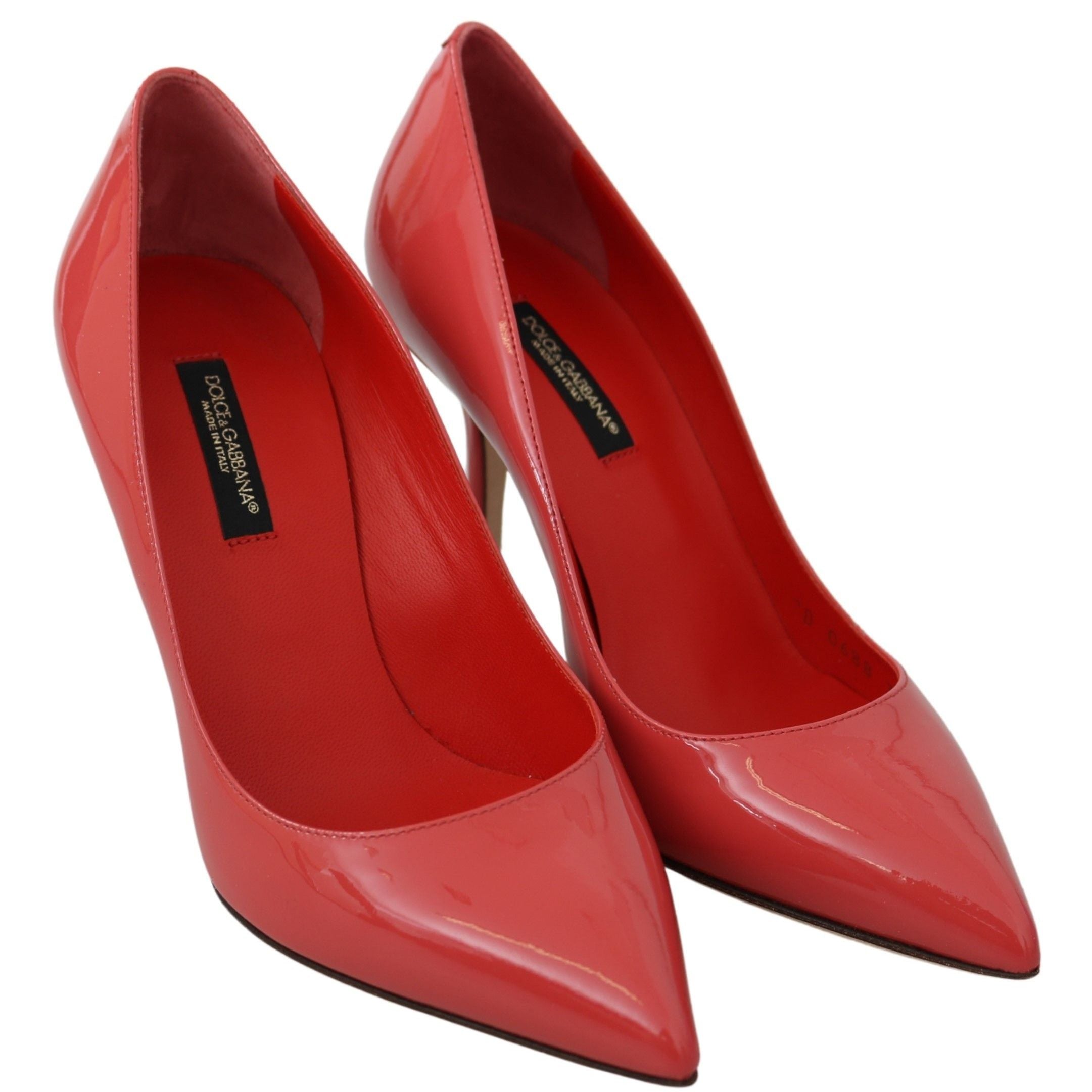 Dolce & Gabbana Dark Pink Patent Leather Heels Pumps