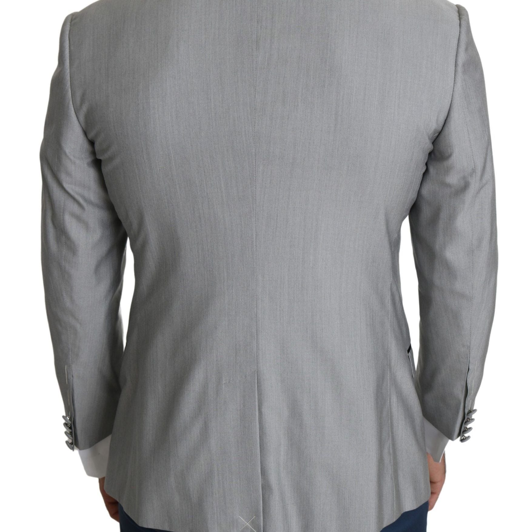 Dolce & Gabbana Light Gray Single Breasted SARTORIA Blazer