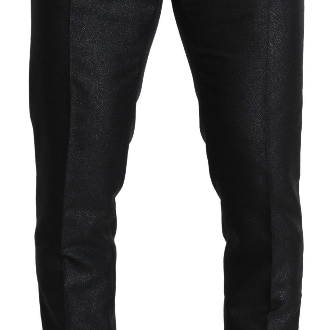 Dolce & Gabbana Black Metallic Skinny Trouser Dress