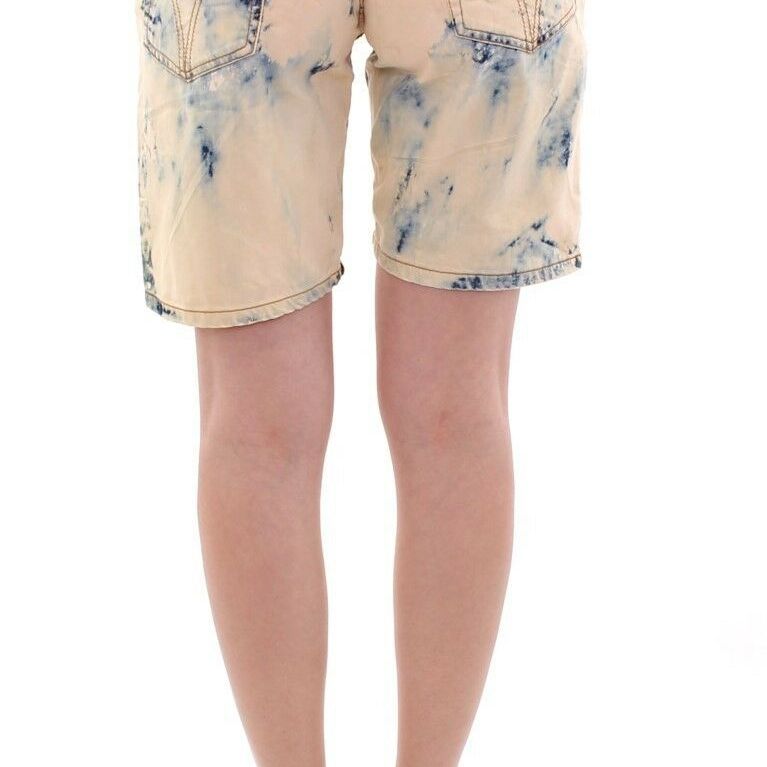 Dolce & Gabbana Blue Cotton Washed Jeans Shorts Pants